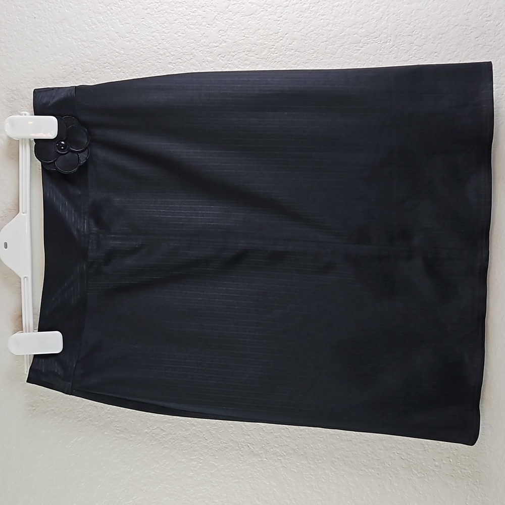 DStudio | NWT Women's Classic Elevated Lined Pleated Back Black  Skirt sz10